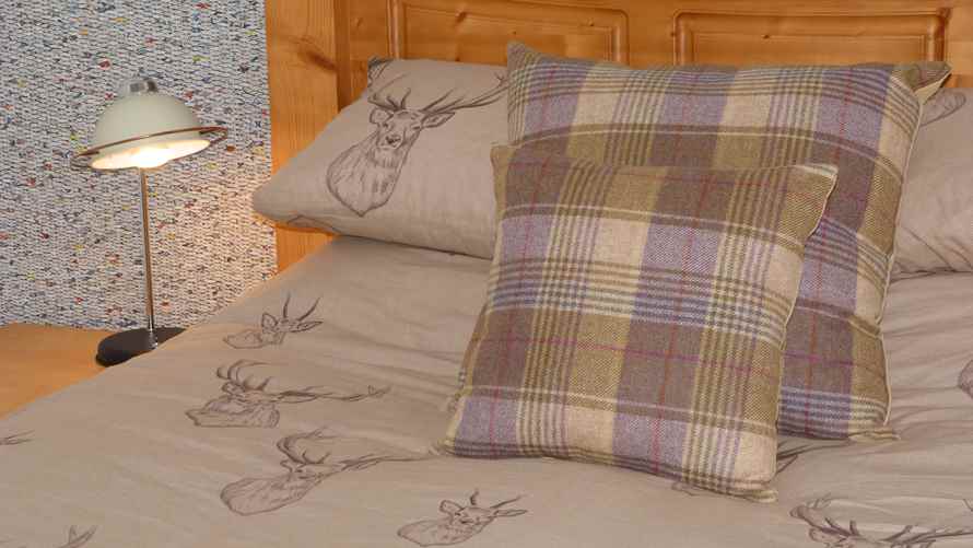 The Hayloft, bedroom, Self Catering Tarbert Argyll