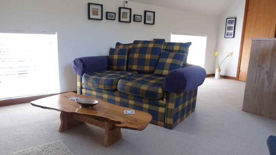 The Hayloft, lounge, Self Catering Tarbert Argyll